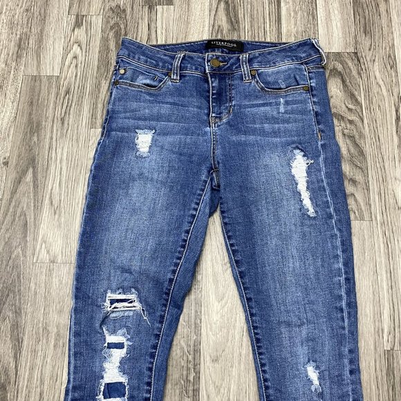 LIVERPOOL Skinny Light Wash Mid Rise Blue Denim Jeans Women's Size 2 - Picture 3 of 14